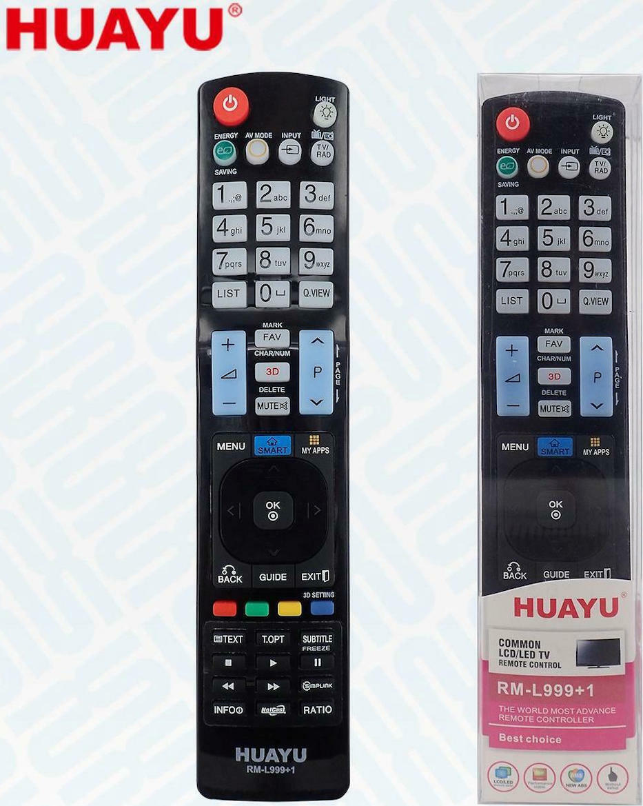 HUAYU REMOTE CONTROL FOR LG LED/LCD TV