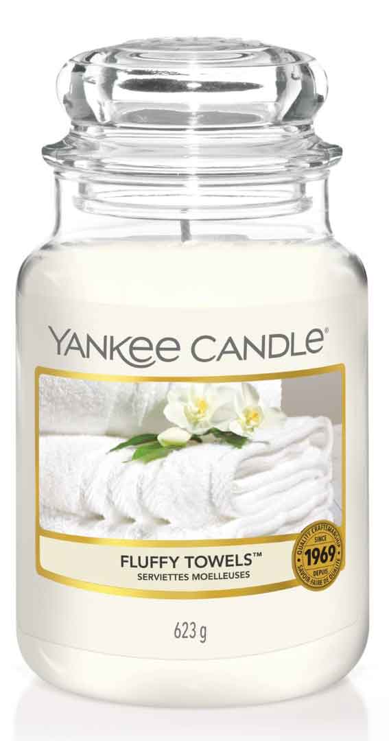 YANKEE CANDLE 1205376E ARVMATIKO ΚΕΡΙ SE BAZO FLUFFY TOWELS ΜΕΓΑΛΟ 623GR