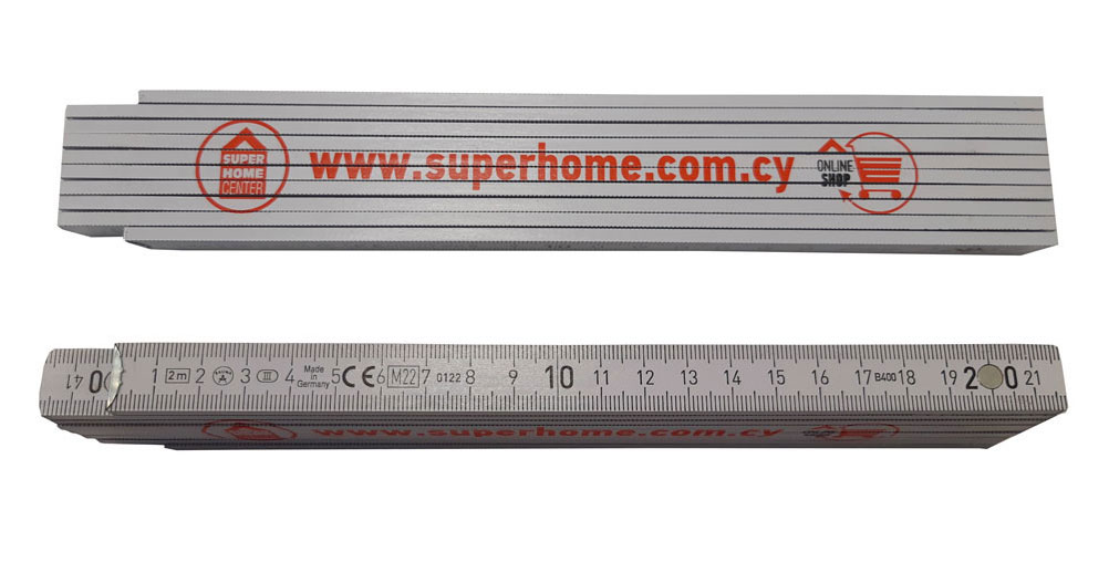 SHC WOODEN FOLDING RULER 2M