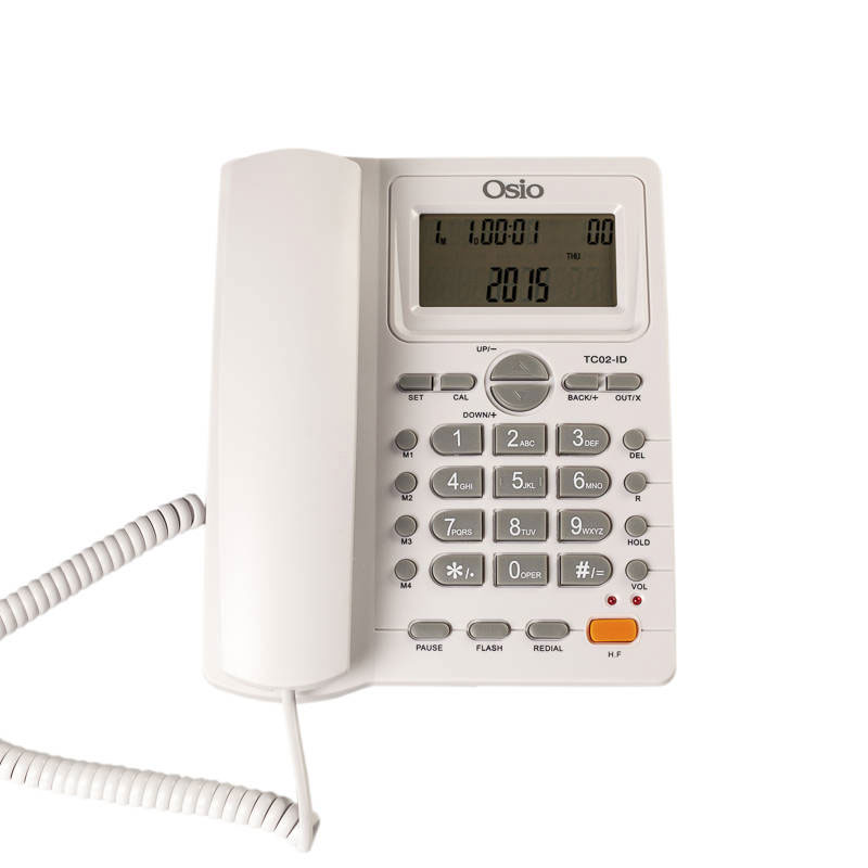 OSIO OSW-4710B BLACK CORDED PHONE WITH DISPLAY