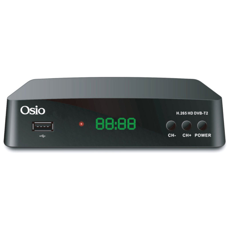 OSIO OST-3545D DVB-T/T2 FULL HD H.265 MPEG-4 DIGITAL RECEIVER WITH USB AND CONTROLLER FOR TV RECEIVER