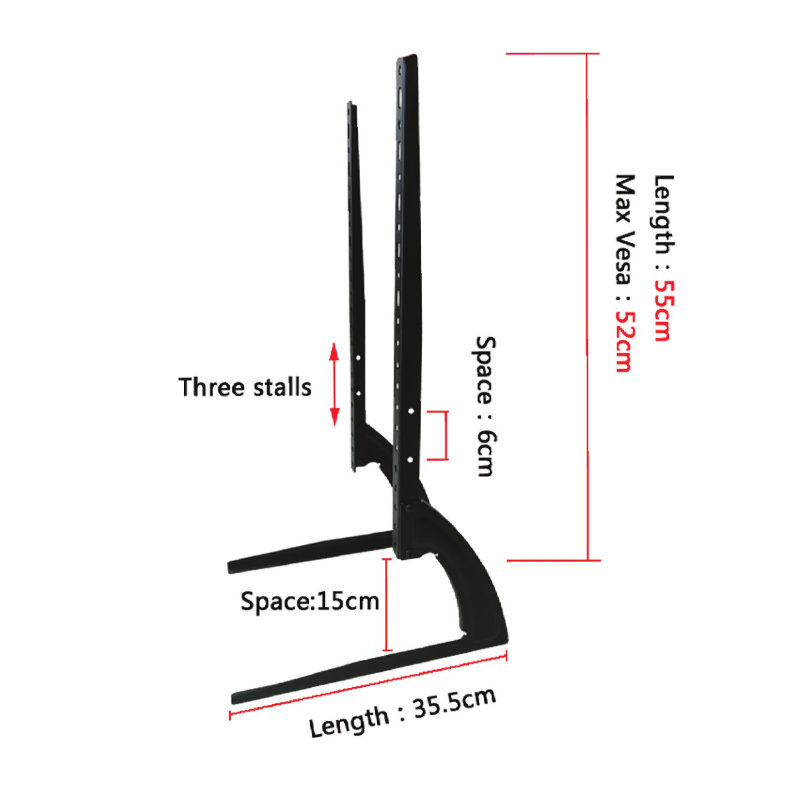 OSIO OSMA-1275 ΕΠΙΤΡΑΠΕΖΙΑ ΒΑΣΗ ΤΗΛΕΟΡΑΣΗΣ 36 - 75 - VESA 600 X 500