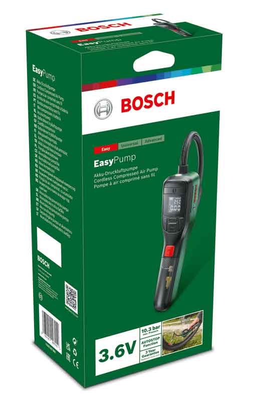 BOSCH 603947000 EASYPUMP CORDLESS PENUMATIC AIRPUMP 3.6V