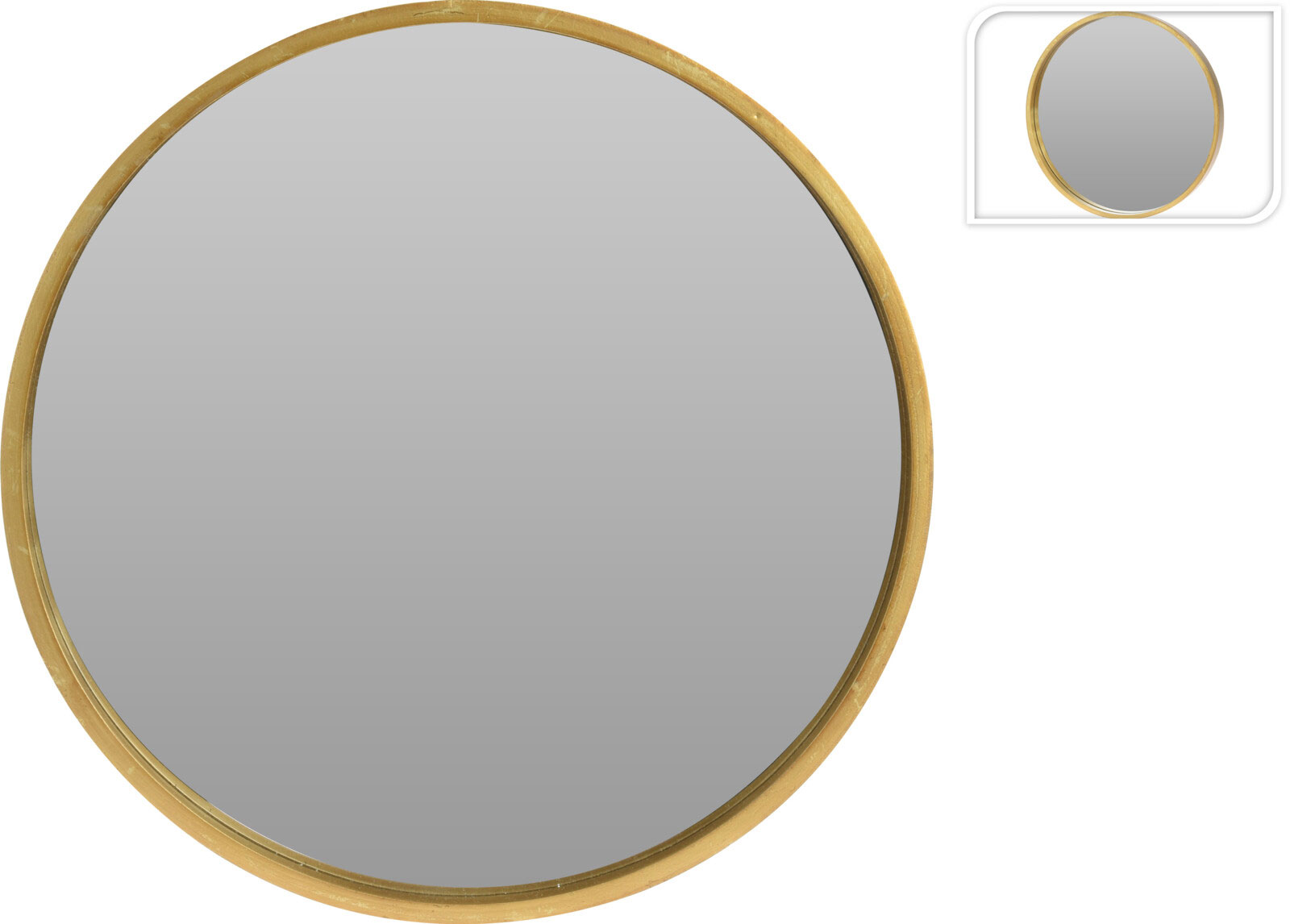 MIRROR ROUND SHAPE 50CM GOLDEN