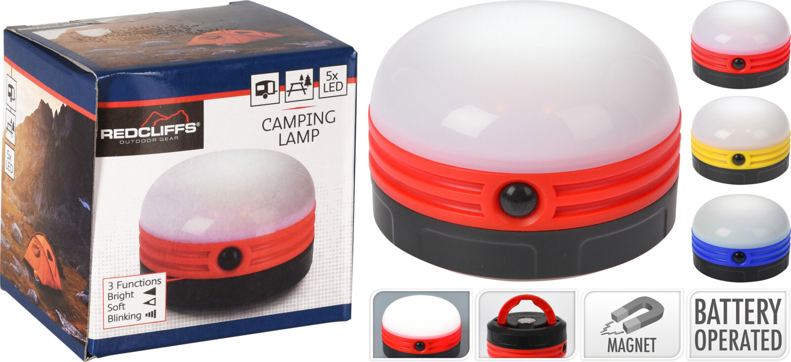 CAMPING LIGHT PUSH FUNCTION 3 ΔΙΑΦΟΡΕΤΙΚΑ ΧΡΩΜΑΤΑ