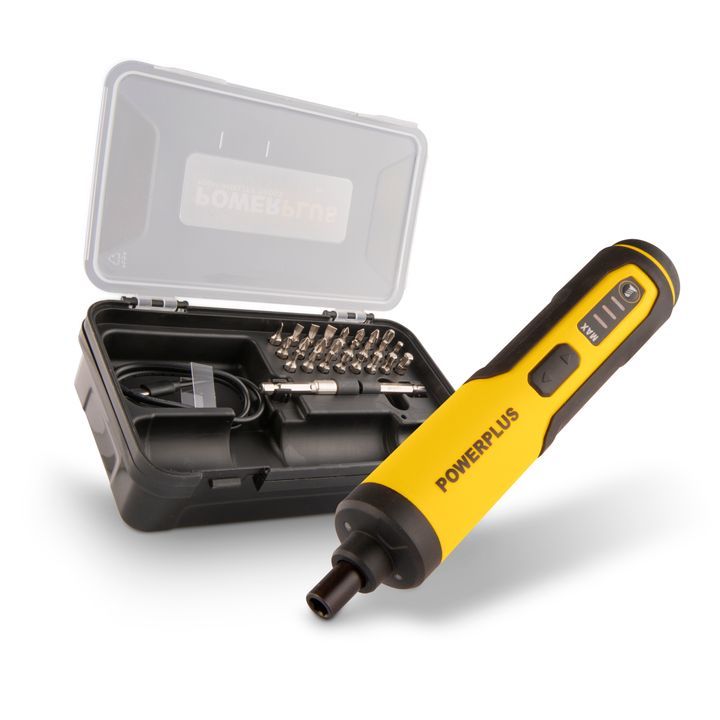 POWERPLUS POWX00420 COMPACT SCREWDRIVER 4V WITH 26 ACCESSORIES