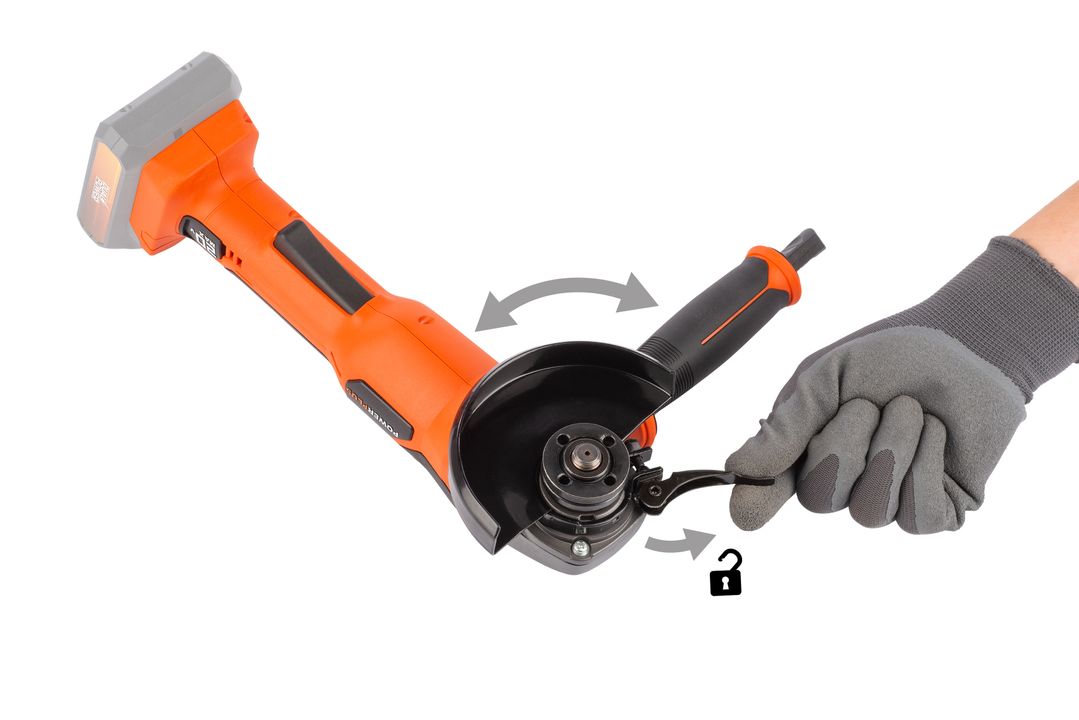 POWERPLUS POWDP35100 ANGLE GRINDER 20V 115MM SOLO NO BATTERY INCLUDED