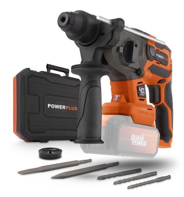 POWERPLUS POWDP15680 HAMMER DRILL SDS 40V SOLO NO BATTERY INCLUDED