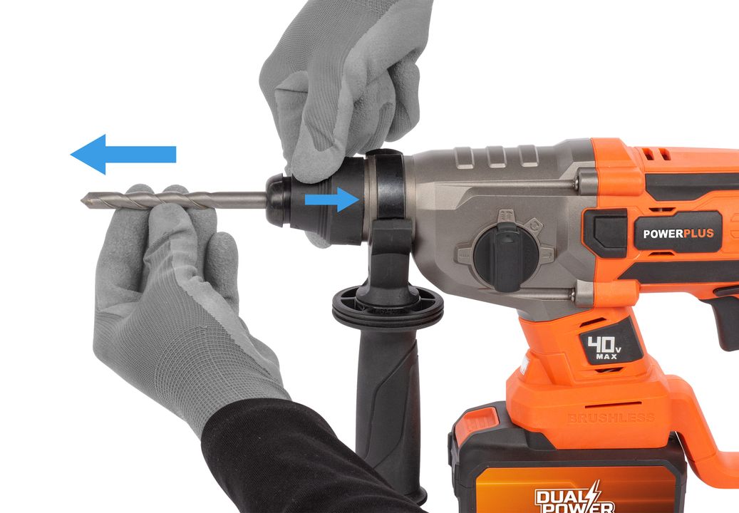 POWERPLUS POWDP15680 HAMMER DRILL SDS 40V SOLO NO BATTERY INCLUDED