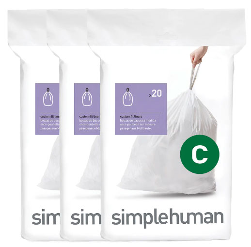 SIMPLEHUMAN ΣΑΚΟΥΛΑ ΚΑΛΑΘΟΥ C (10-12L) 20PCS