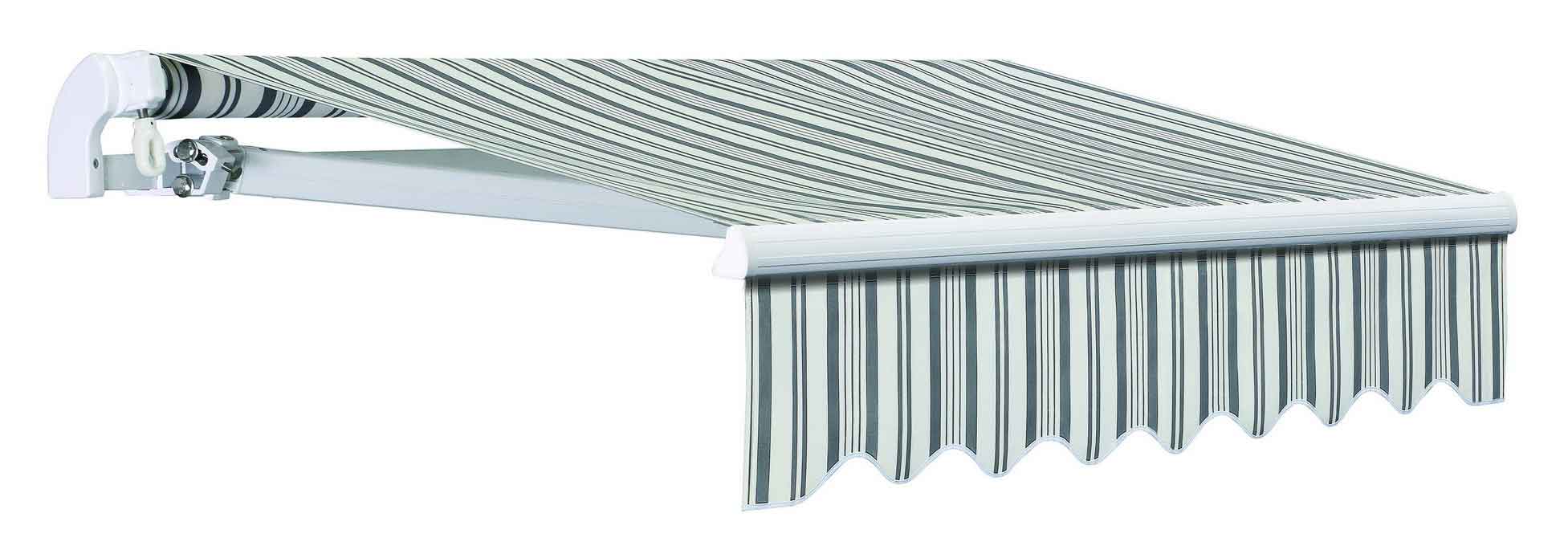 AWNING BW12000 RETRACTABLE ROLLER 5X3M STRIPE