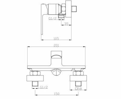 VEGA VG1003 SHOWER MIXER