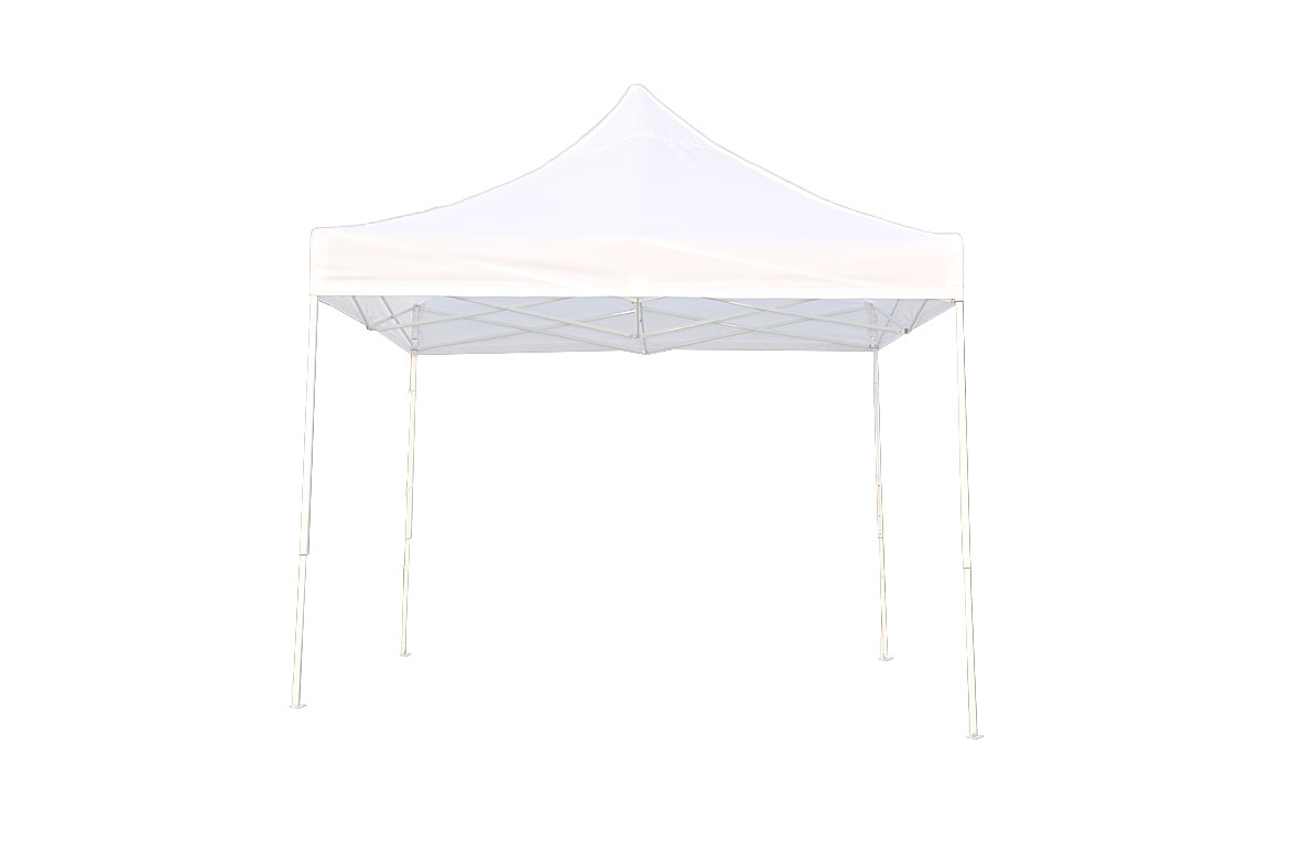 GRAND FOLDING GAZEBO 420D 3X3M - WHITE