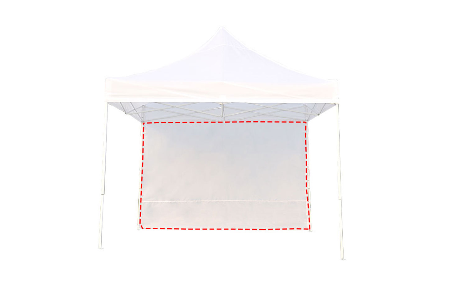 GRAND UP GAZEBO 2M EXTRA CURTAIN 210D WHITE