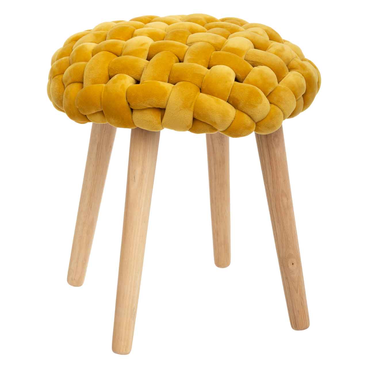 ATMOSPHERA STOOL AKEMI 39X43CM YELLOW