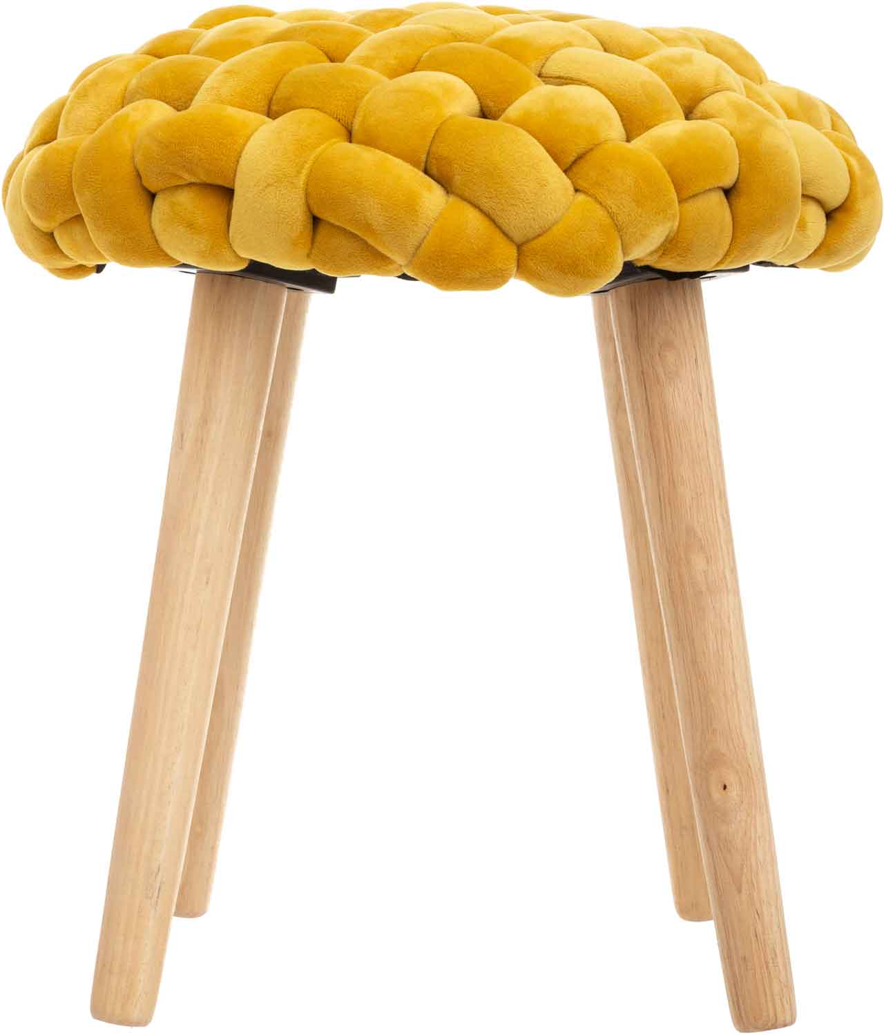 ATMOSPHERA STOOL AKEMI 39X43CM YELLOW