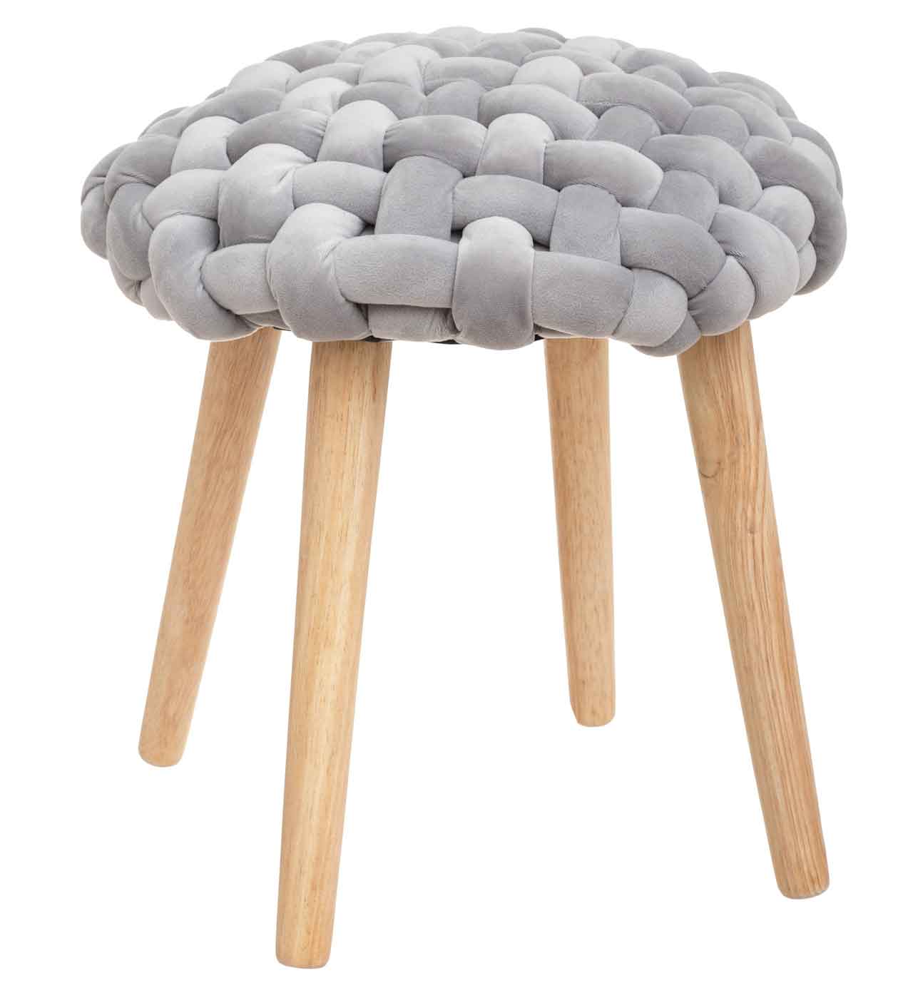 ATMOSPHERA STOOL AKEMI 39X44CM GREY