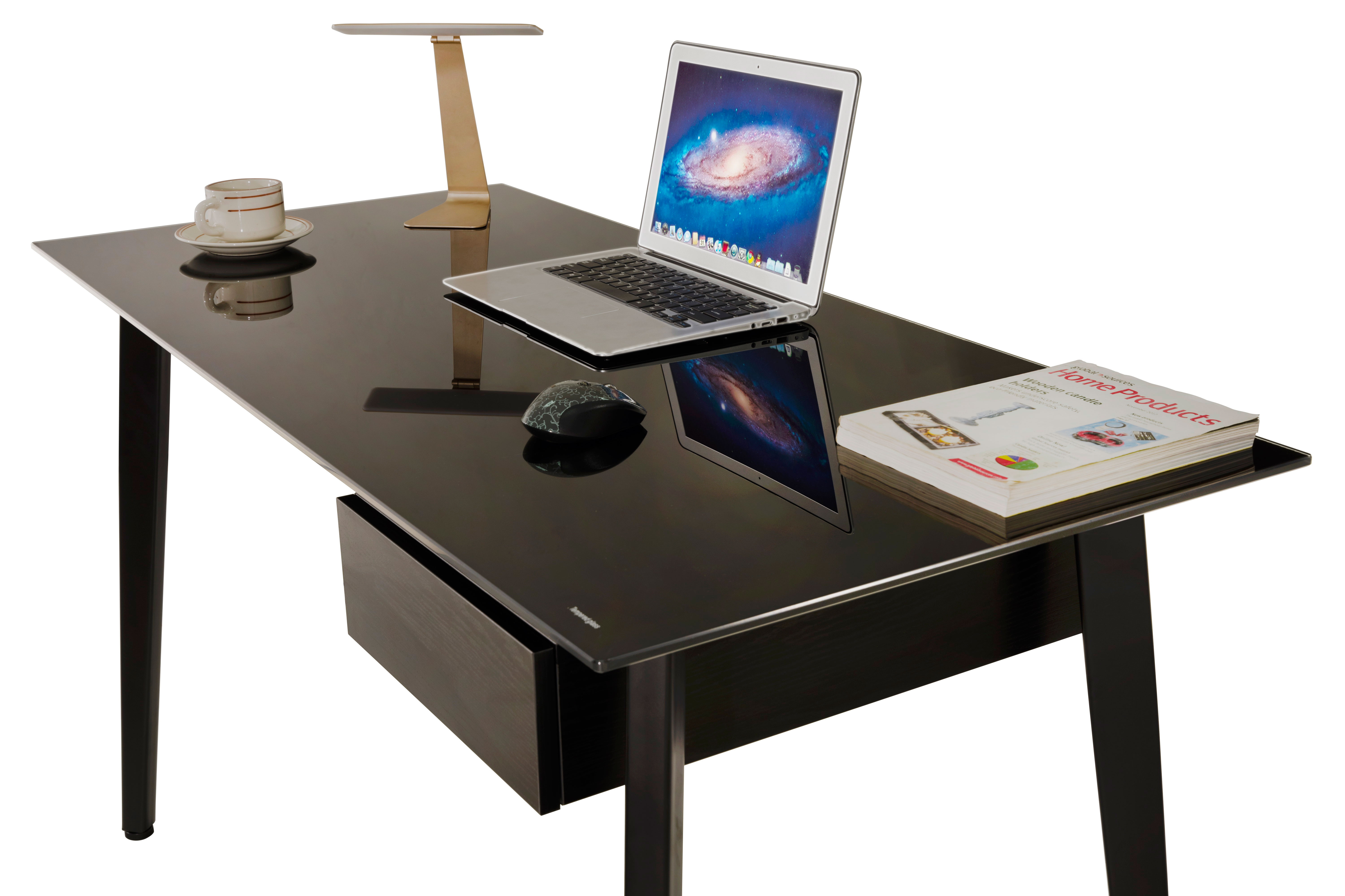 SUPERLIVING COMPUTER TABLE 130X60X76CM BLACK