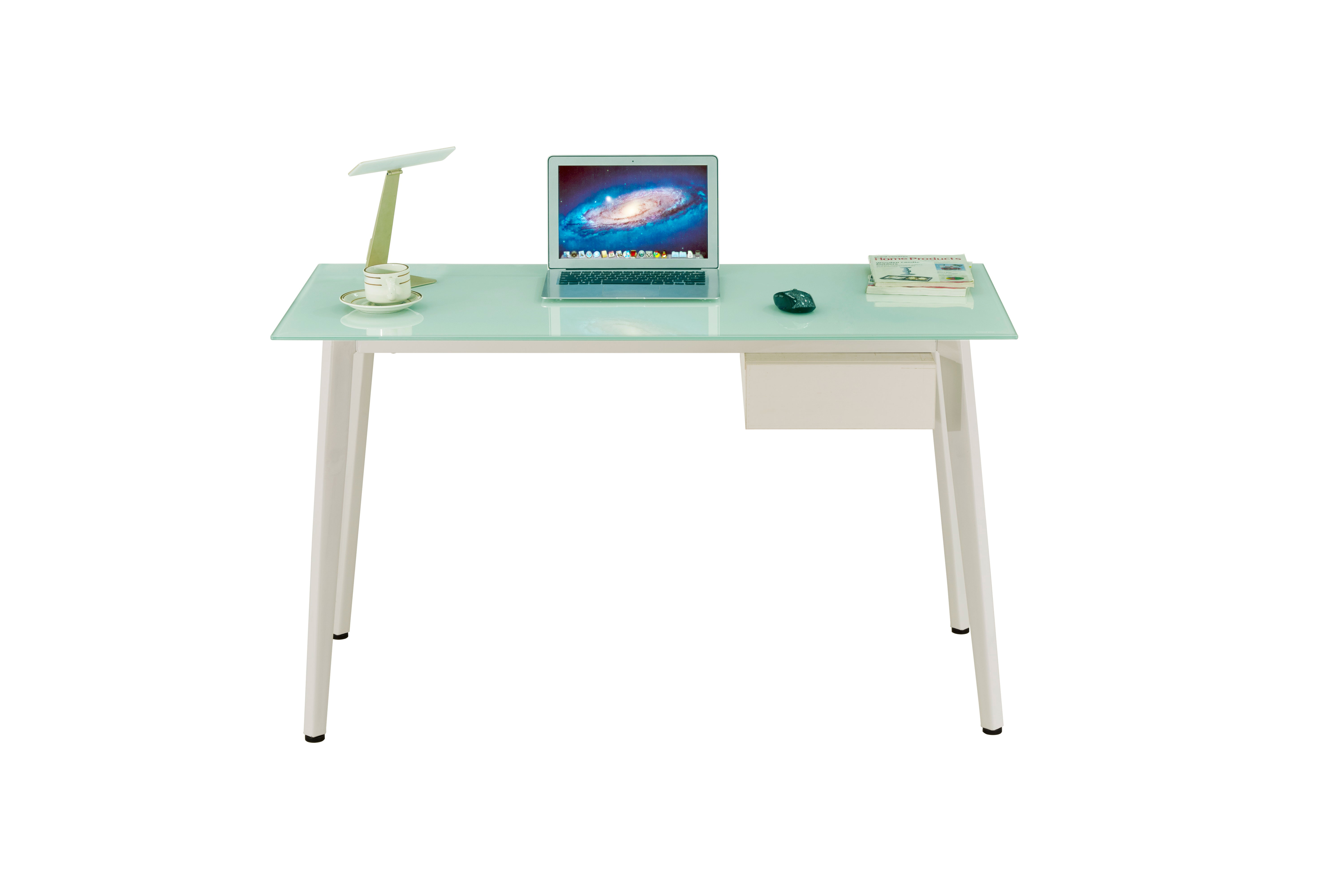 SUPERLIVING COMPUTER TABLE 130X60X76CM WHITE