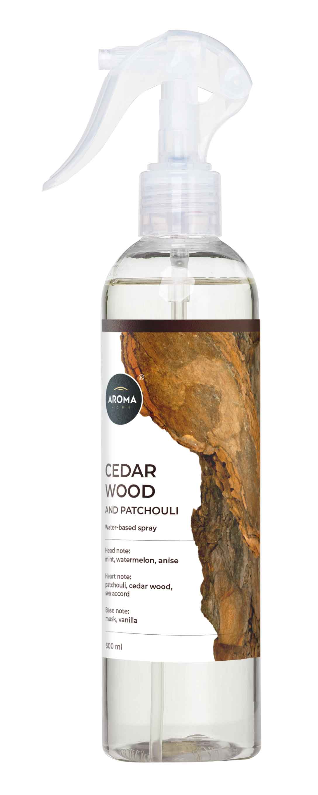 AROMA SPRAY CEDAR WOOD & PATCHOULI 300ML