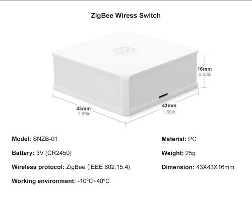 SONOFF ZIGBEE SWITCH 