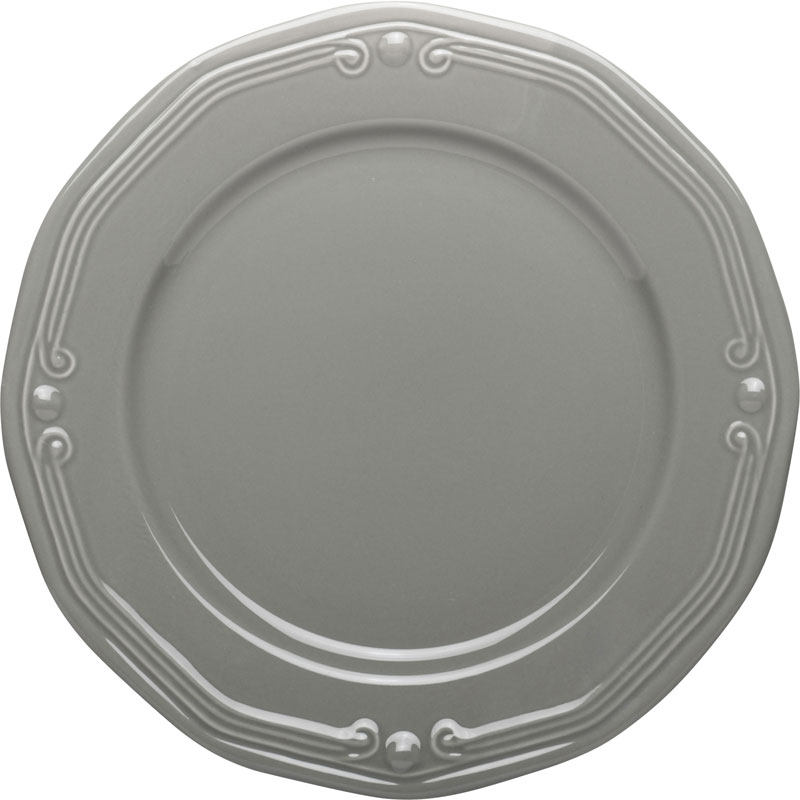 ATHENEE DINNER PLATE 27CM GREY