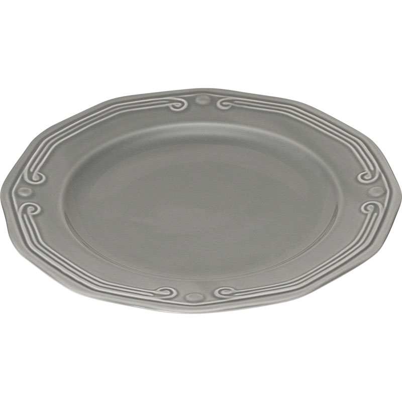 ATHENEE DESSERT PLATE 20CM GREY