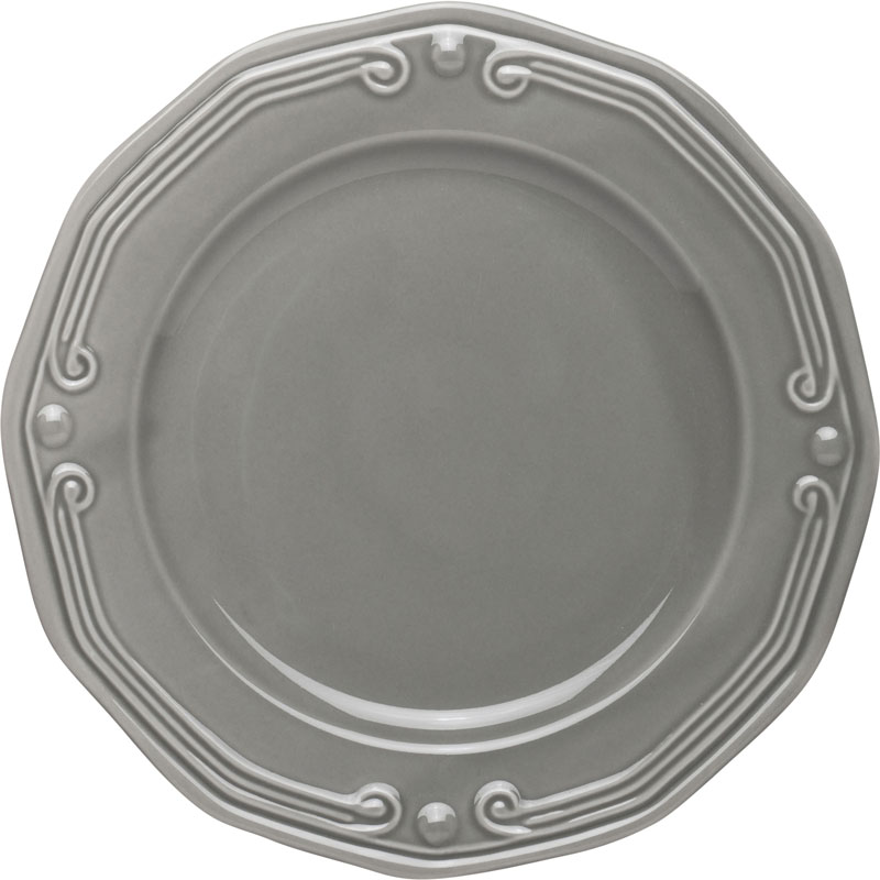 ATHENEE DESSERT PLATE 20CM GREY