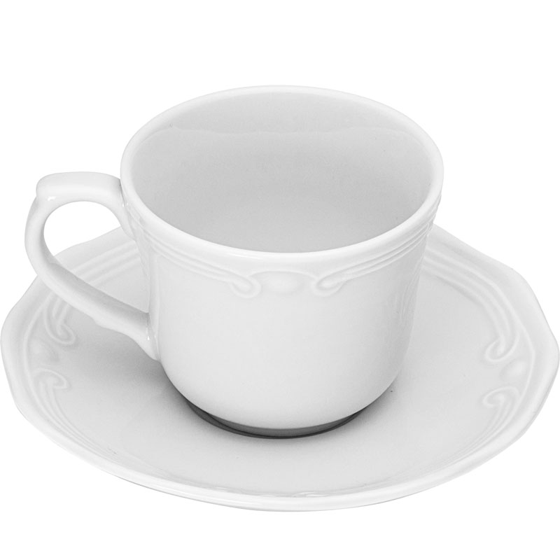 ATHENEE CUP WITH SAUCER 200ML WHITE