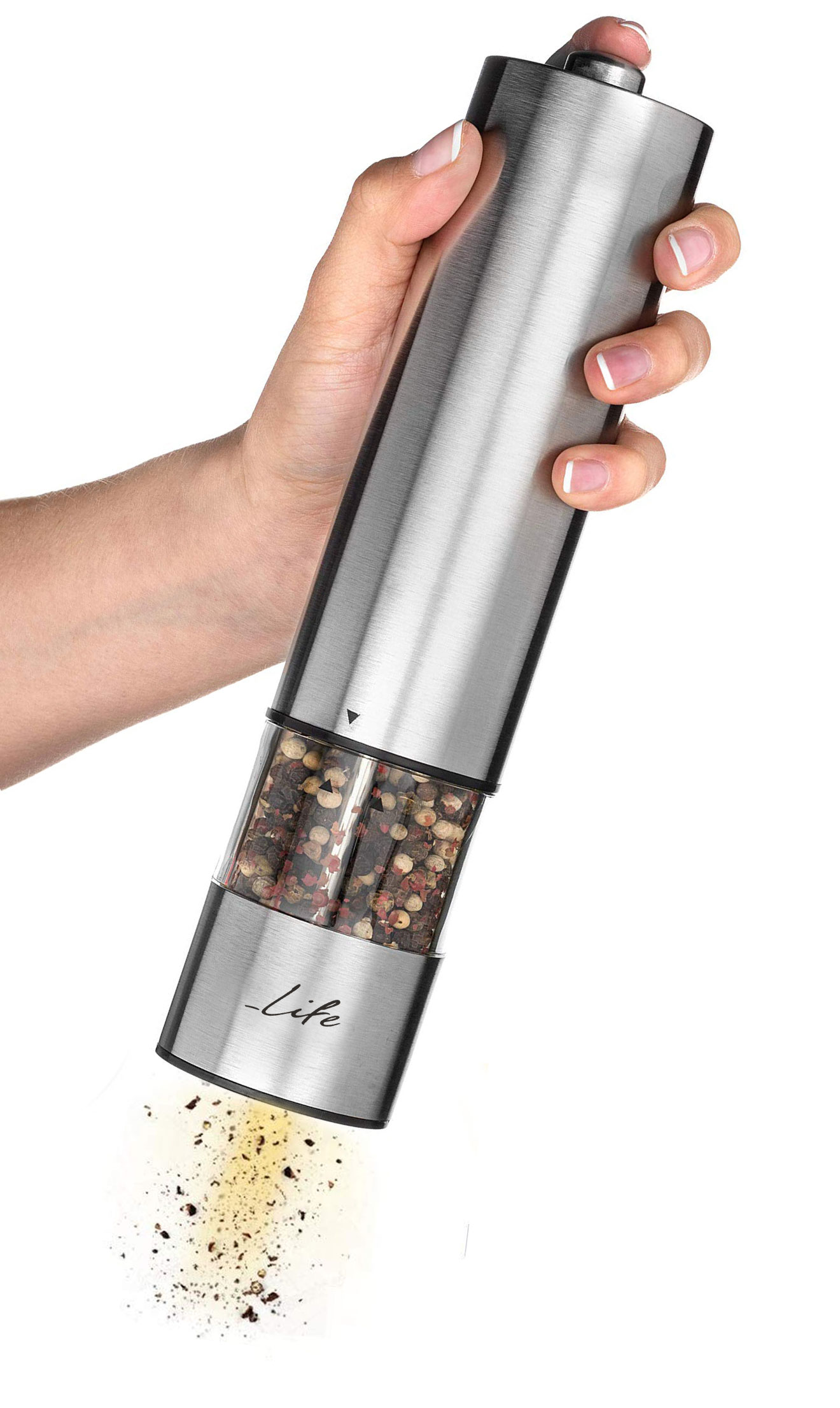 LIFE 221-0138 SALT AND PEPPER ELECTRIC GRINDER 23CM