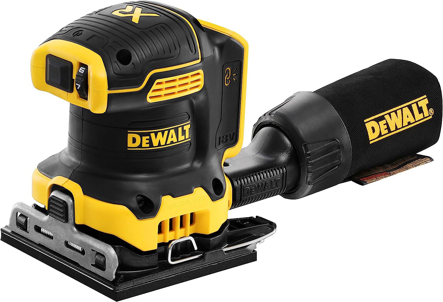 DEWALT DCW200NT-XJ SHEET SANDER SOLO 18V - NO BATTERY INCLUDED