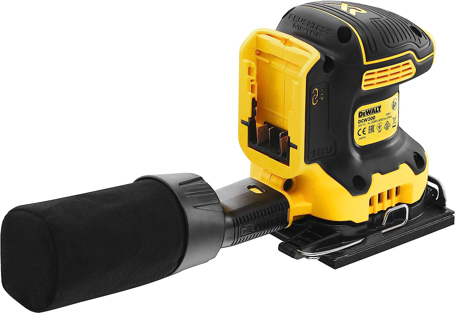 DEWALT DCW200NT-XJ SHEET SANDER SOLO 18V - NO BATTERY INCLUDED