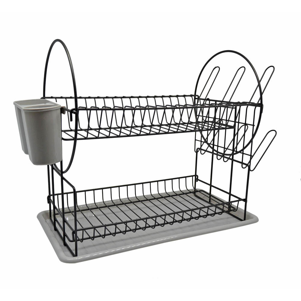 ANKOR DISHRACK 2 TIER 50X24CM GREY