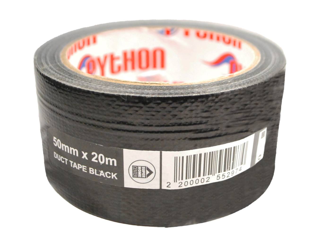 PYTHON DUCT TAPE BLACK 50MMX20M