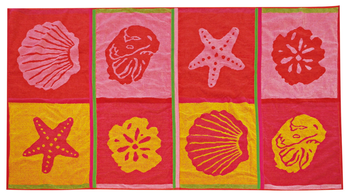 BEACH TOWEL JAQUARED 86X160CM 4 ASSORTED DESIGNS