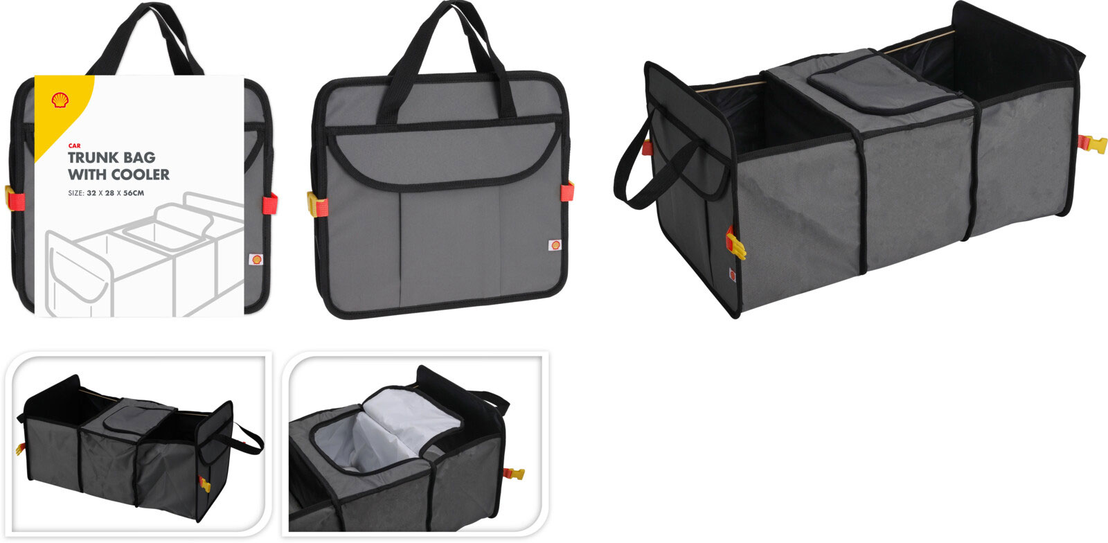 SHELL STORAGE BAG CAR COOLER 32X28.5XL56CM