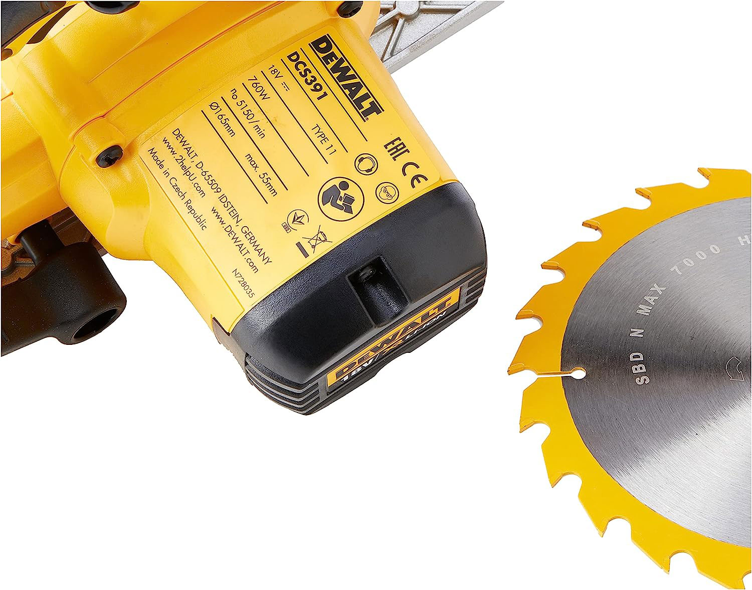 DEWALT DCS391N CIRCULAR SAW 18V SOLO