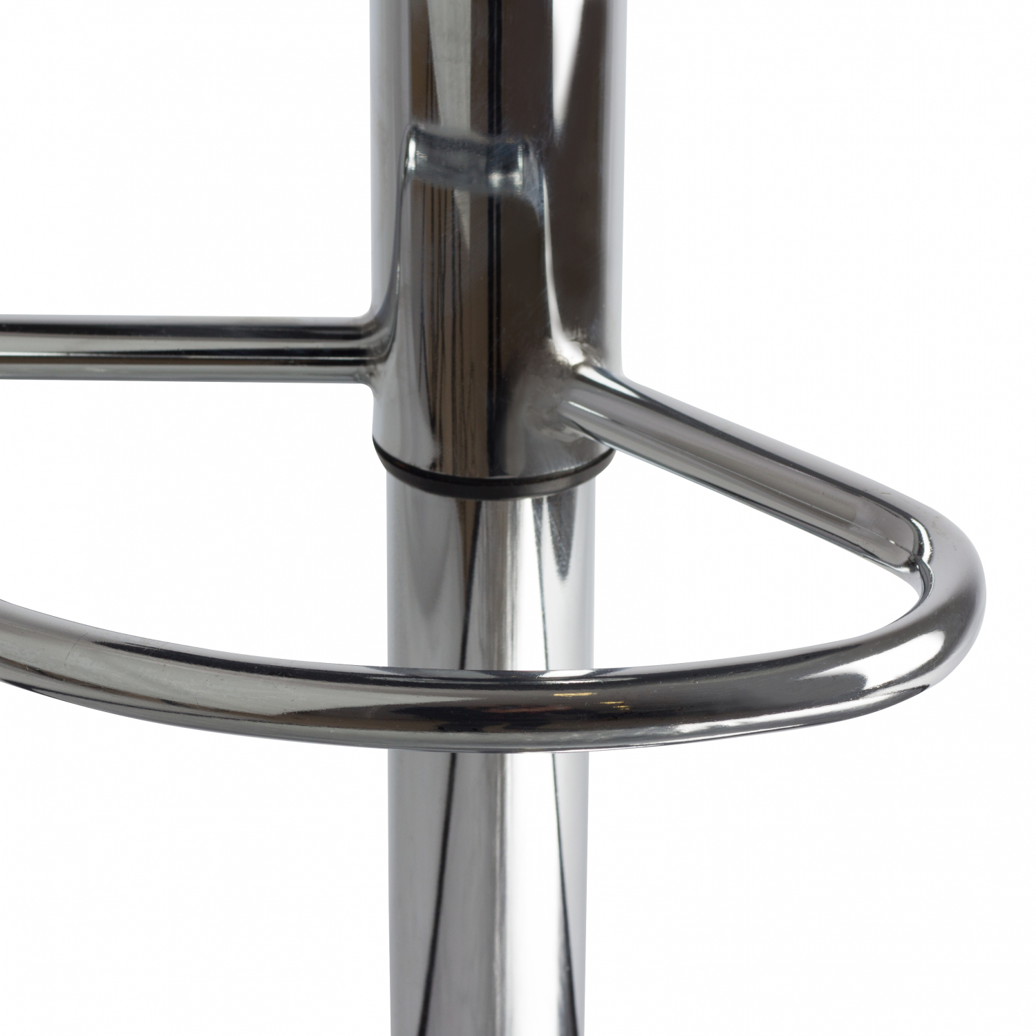 GANNA BAR STOOL HM201.02 WHITE PU WITH GAS LIFT 45X45X82CM