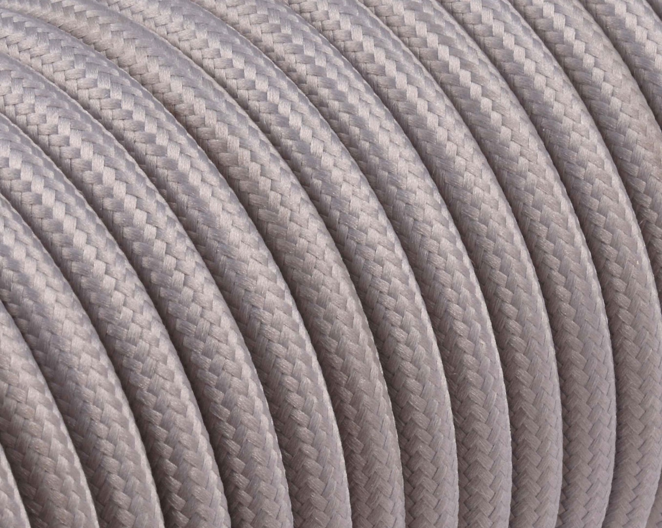 FABRIC CABLE GRAY 2X0.75MM PER METER