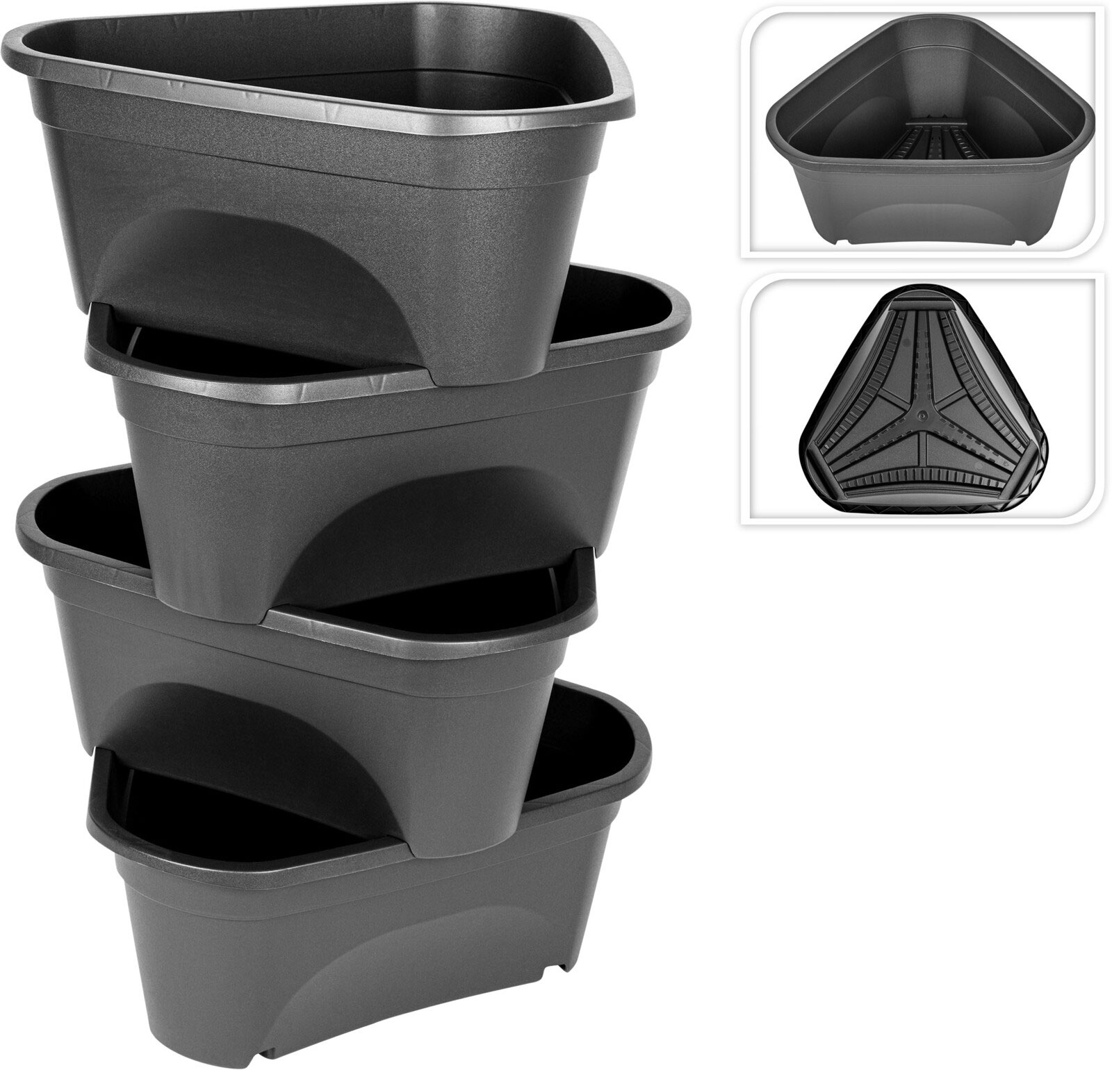 SEEDER POTS 4 TIER 39X41.5X17CM