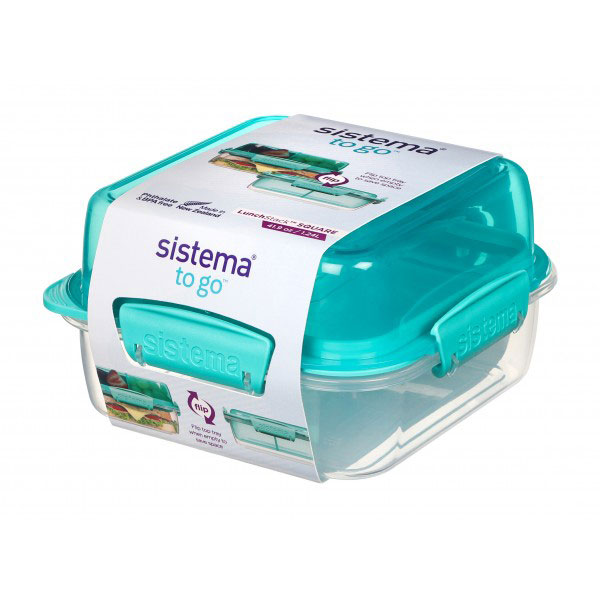 SISTEMA TO GO KLIP IT LUNCH STACK SQUARE 1.24L