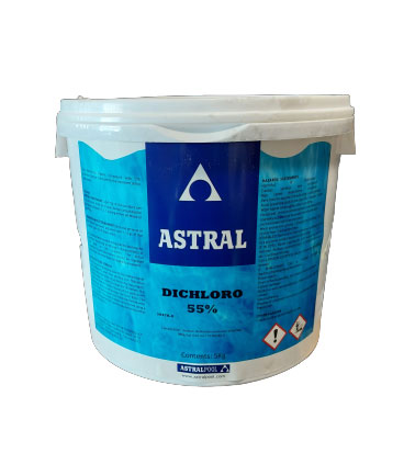 ASTRALPOOL ΧΛΩΡΙΝΗ ΚΟΚΚΟΙ 55% 5KG