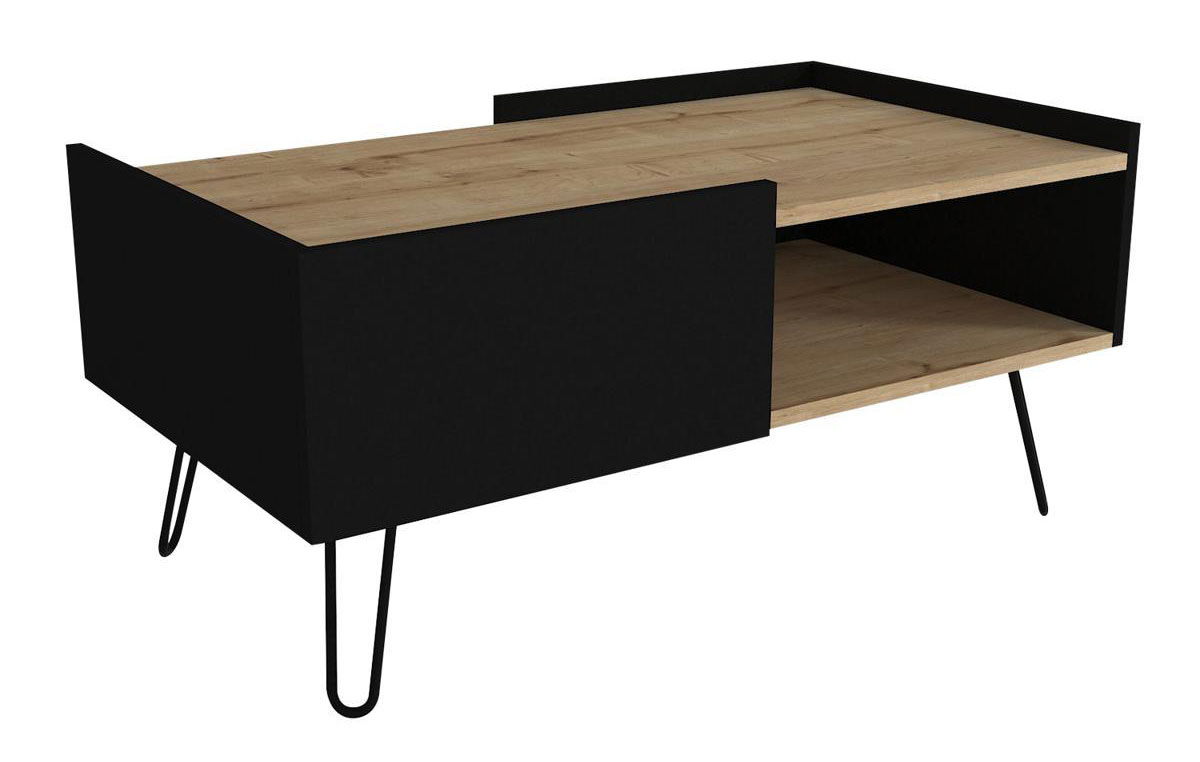 ARTELIBRE 14410191 SERIFOS COFFEE TABLE 100X55X45CM NATURAL/BLACK