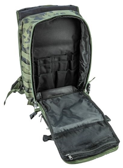 NEO CAMO BACKPACK 4 INSIDE AND 18 OUTSIDE POCKETS