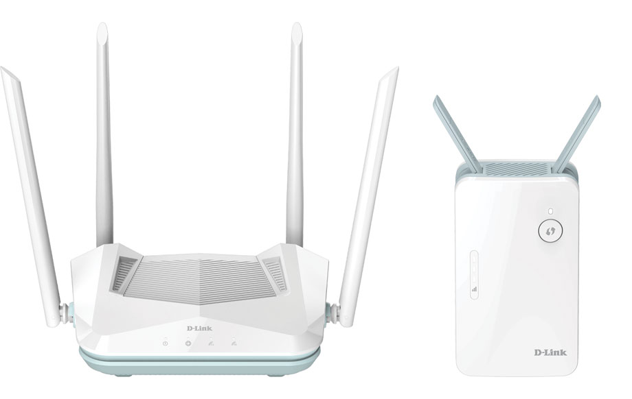 D-LINK WI-FI 6 SMART ROUTER AD RANGE EXTENDER BUNDLE