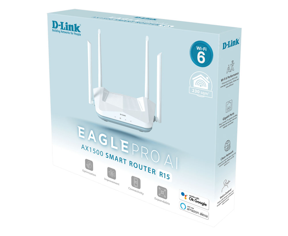 D-LINK WI-FI 6 SMART ROUTER AD RANGE EXTENDER BUNDLE