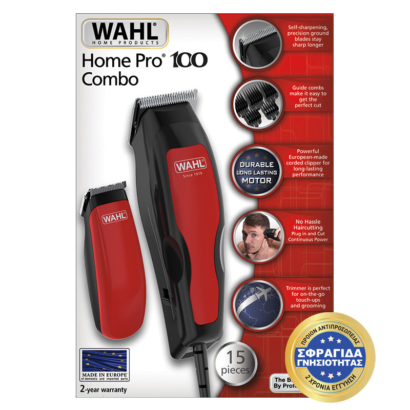 WAHL 1395-0466 HOME PRO 100 HAIR CLIPPER COMBO