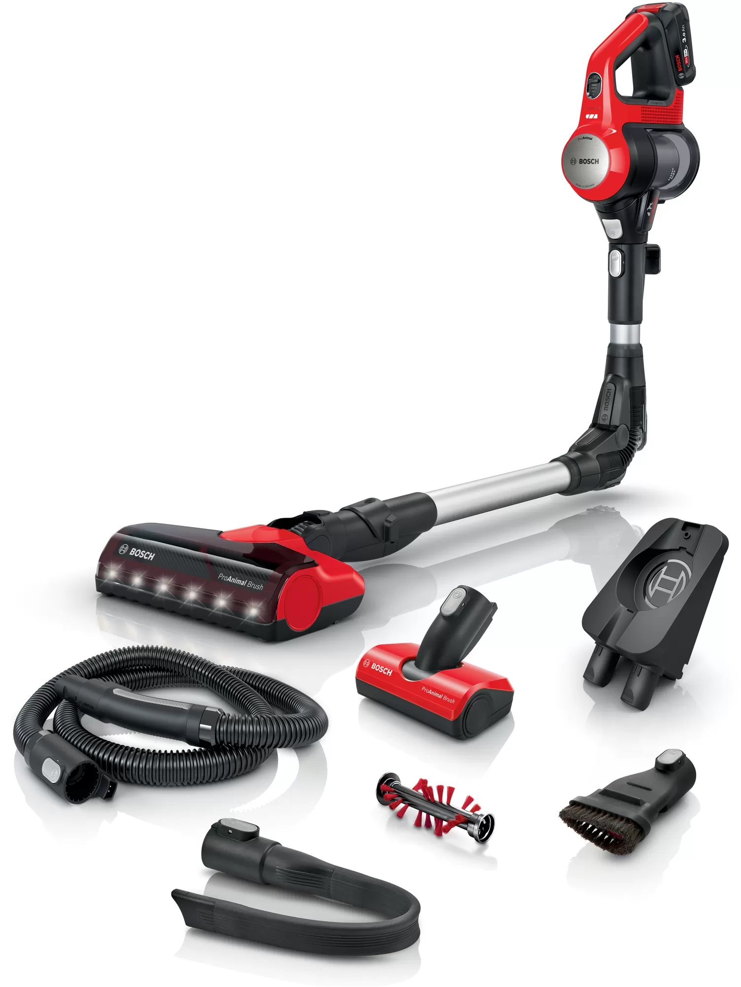 BOSCH BBS711ANM RECHARGABLE VACUUM STICK UNLIMITED 7 PROANIMAL 18V RED