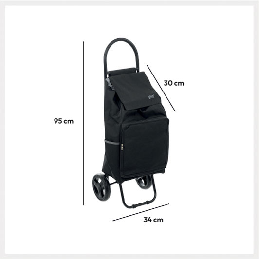 5FIVE SHOP TROLLEY 2WHEELS BLACK