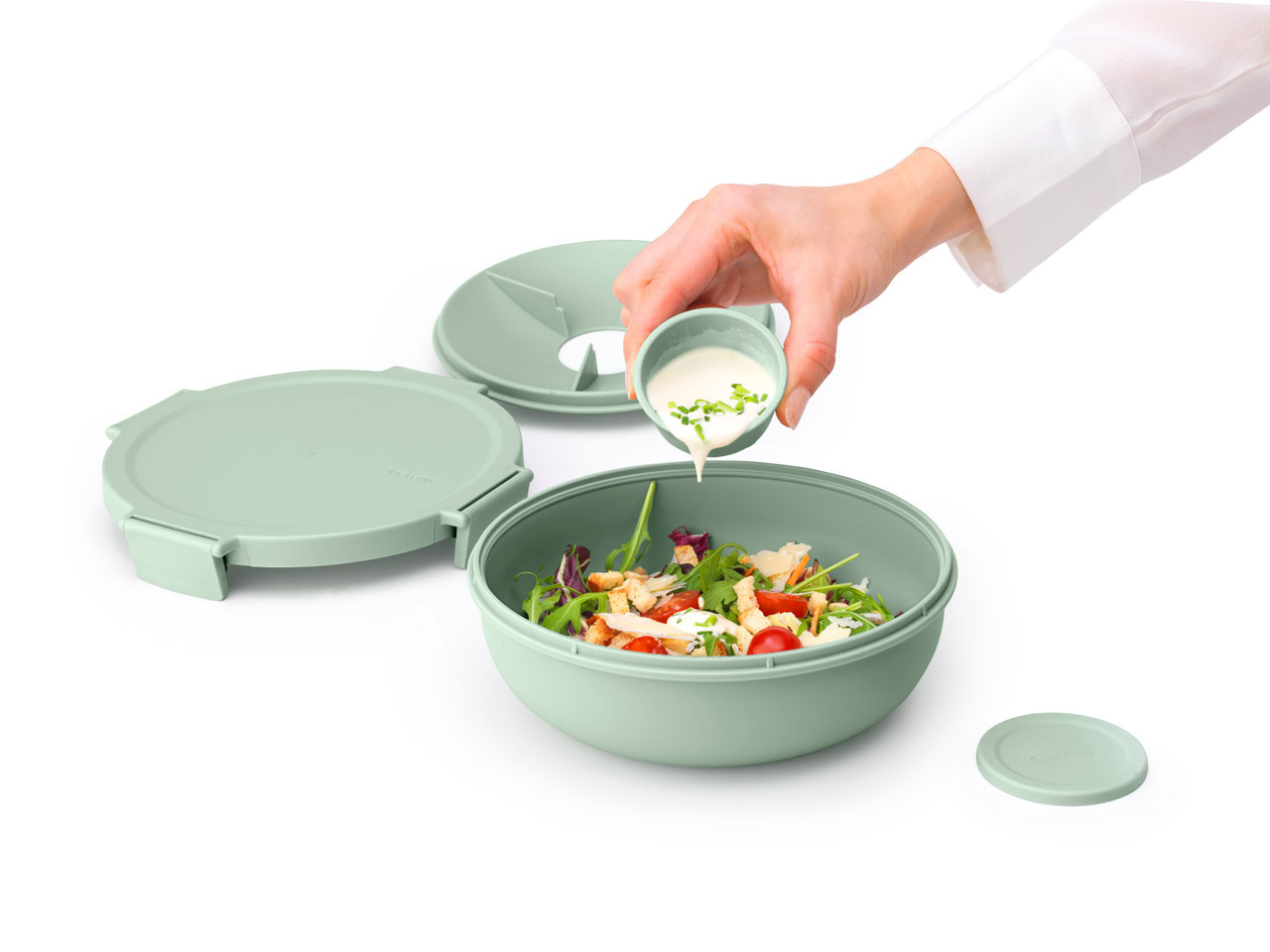 BRABANTIA MAKE & TAKE BOWL 1.3L JADE GREEN 